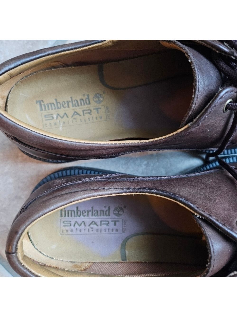 Timberland Waterpoof Lace Up Lug Shoes Brown Leather 8 NWOT - Picture 4 of 11